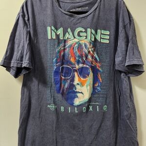 Hard Rock Hotel & Casino Biloxi, MS John Lennon Imagine There's No Hunger Tee.